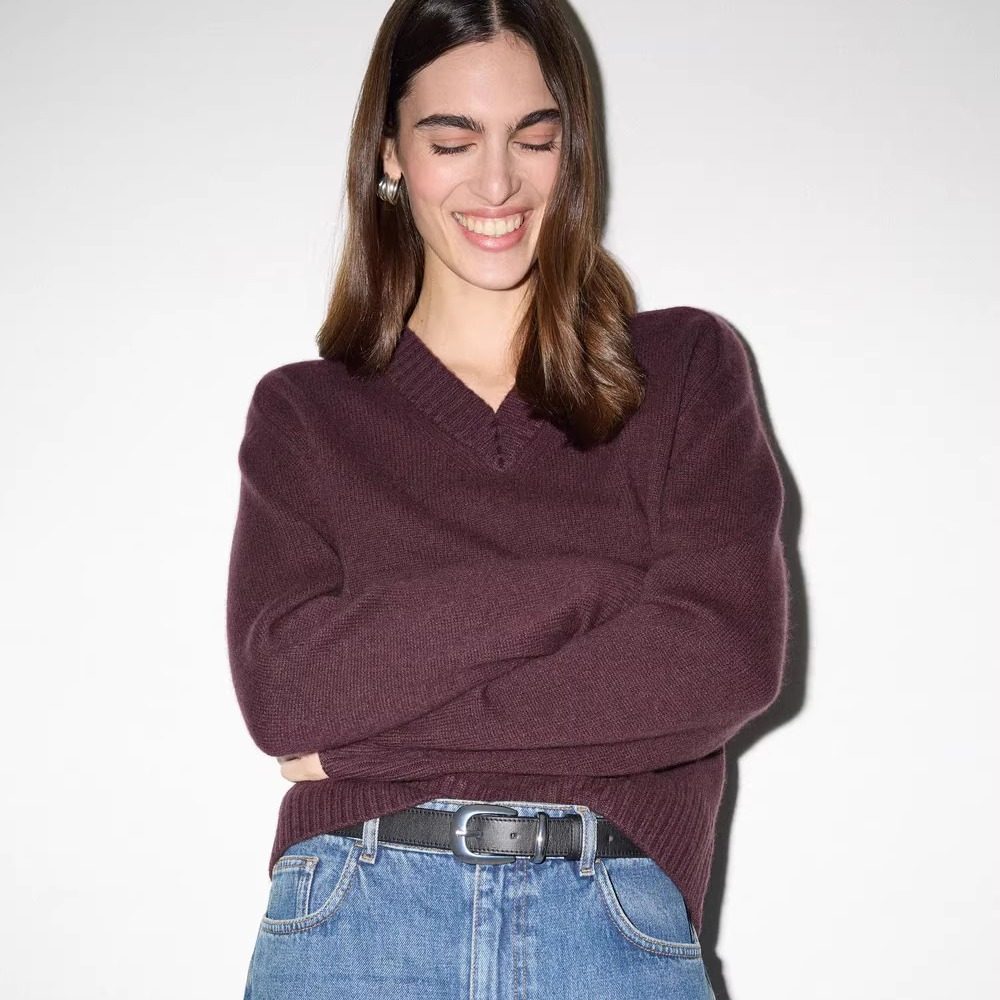 英国代购Jigsaw女羊毛混纺针织衫