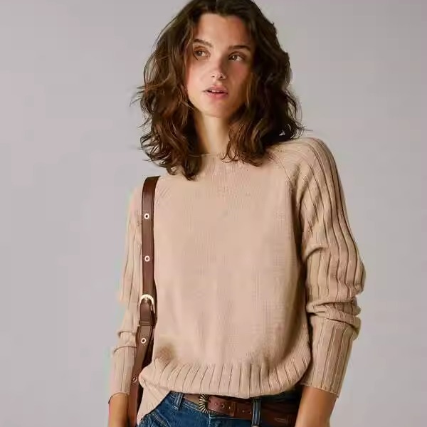 西班牙代购羊毛混纺针织毛衣