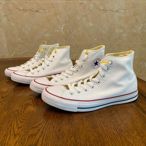 Converse高帮帆布鞋休闲青年纯白