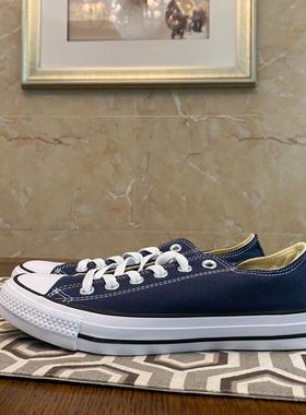 Converse匡威 All star常青经典海军蓝低帮情侣休闲帆布鞋 102329