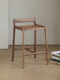 北美黑胡桃木吧台椅家用设计师实木吧凳新中式 高脚凳高凳餐凳板凳
