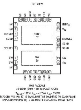 原装  LT3957AEUHE LT3957AIUHE LT3957A QFN-36 现货