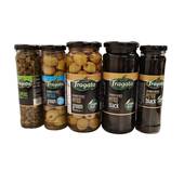 西班牙进口帆船牌去核青橄榄罐头无核酸黑橄榄果西餐披萨配料食品