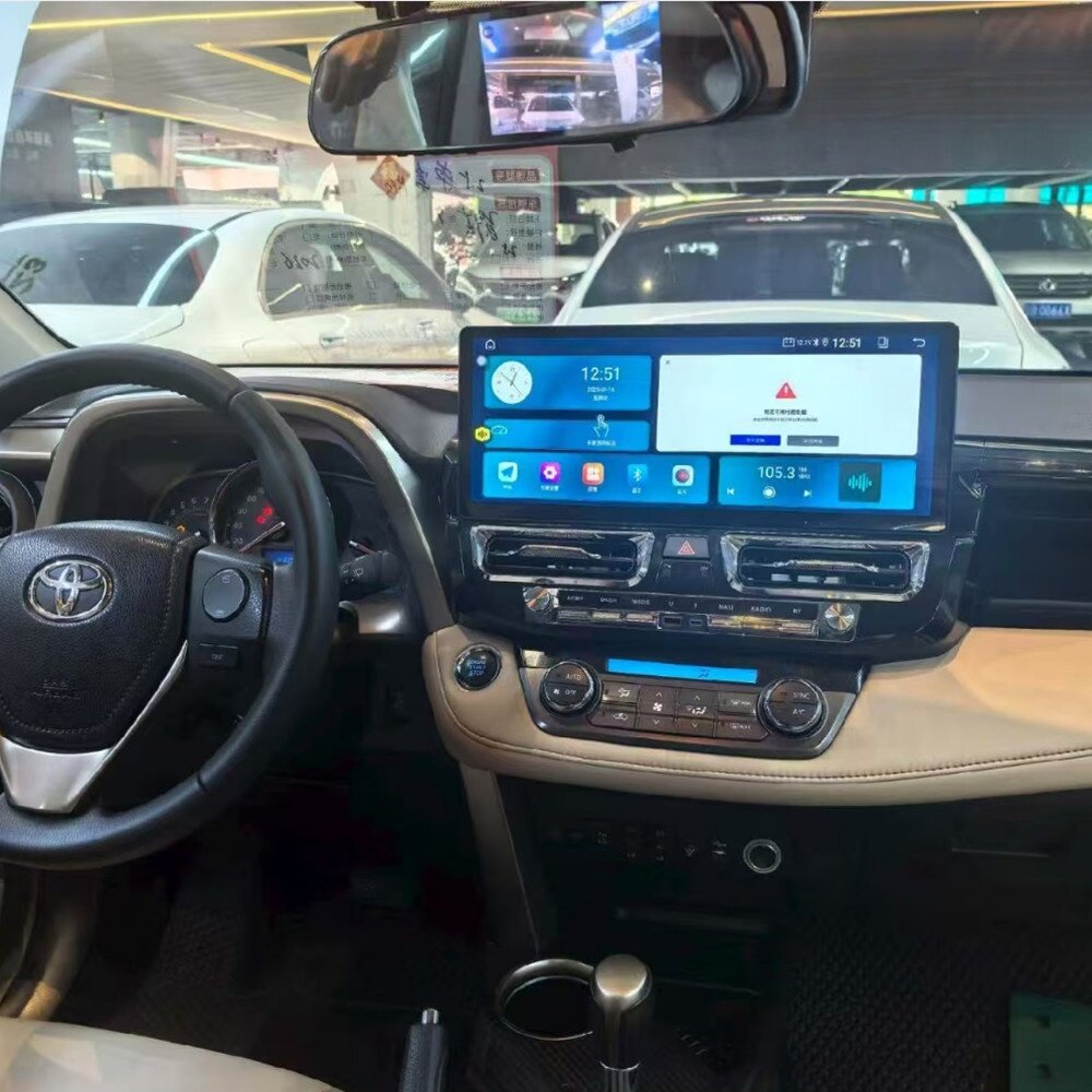 12.3寸双旋钮适用于Toyota丰田RAV4 2013-2018款安卓导航一体机