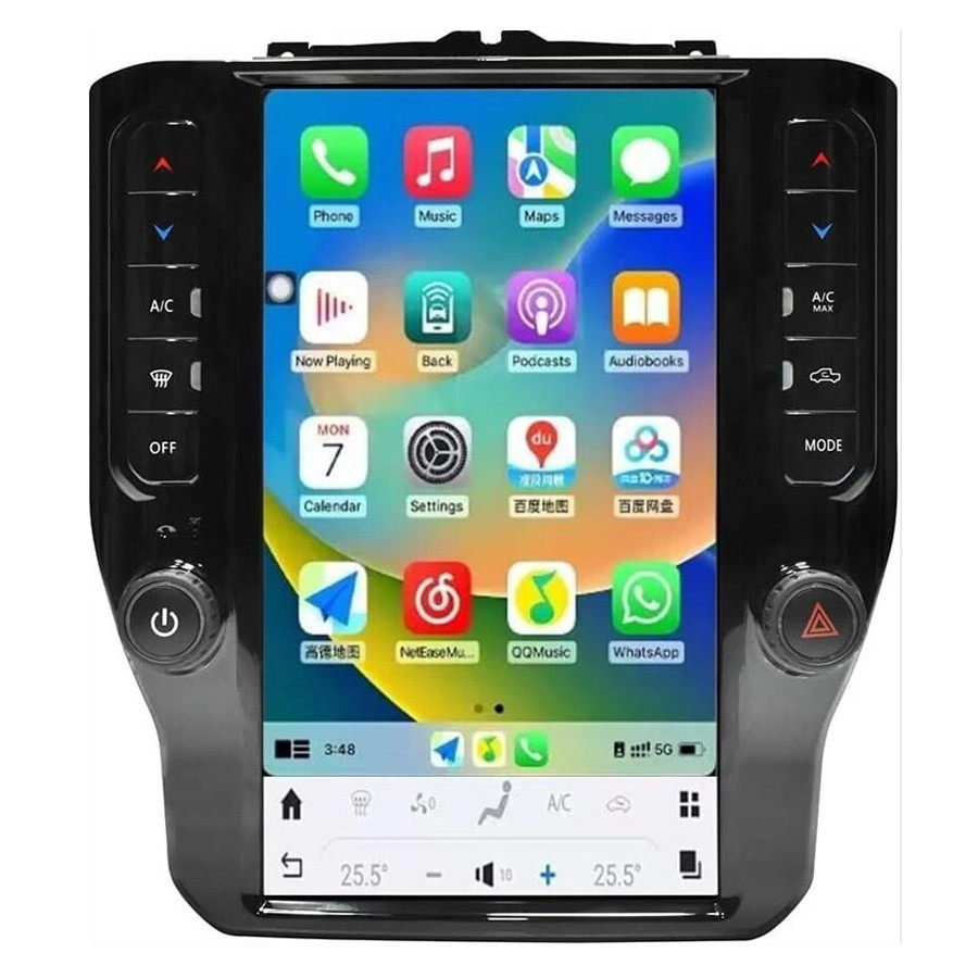 11.5寸适用于19-24款道奇公羊RAM安卓导航一体机八核内置Carplay