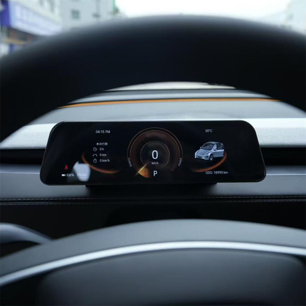 9.66寸适用Tesla model 3 Y特斯拉焕新版升级液晶仪表无线Carplay