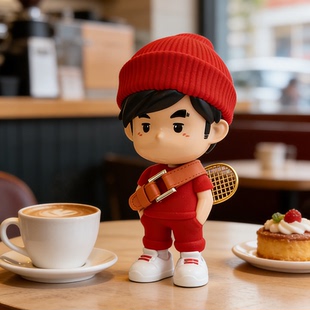 周杰伦演唱会官方正版网球周同学手办植绒公仔手办演唱会周边