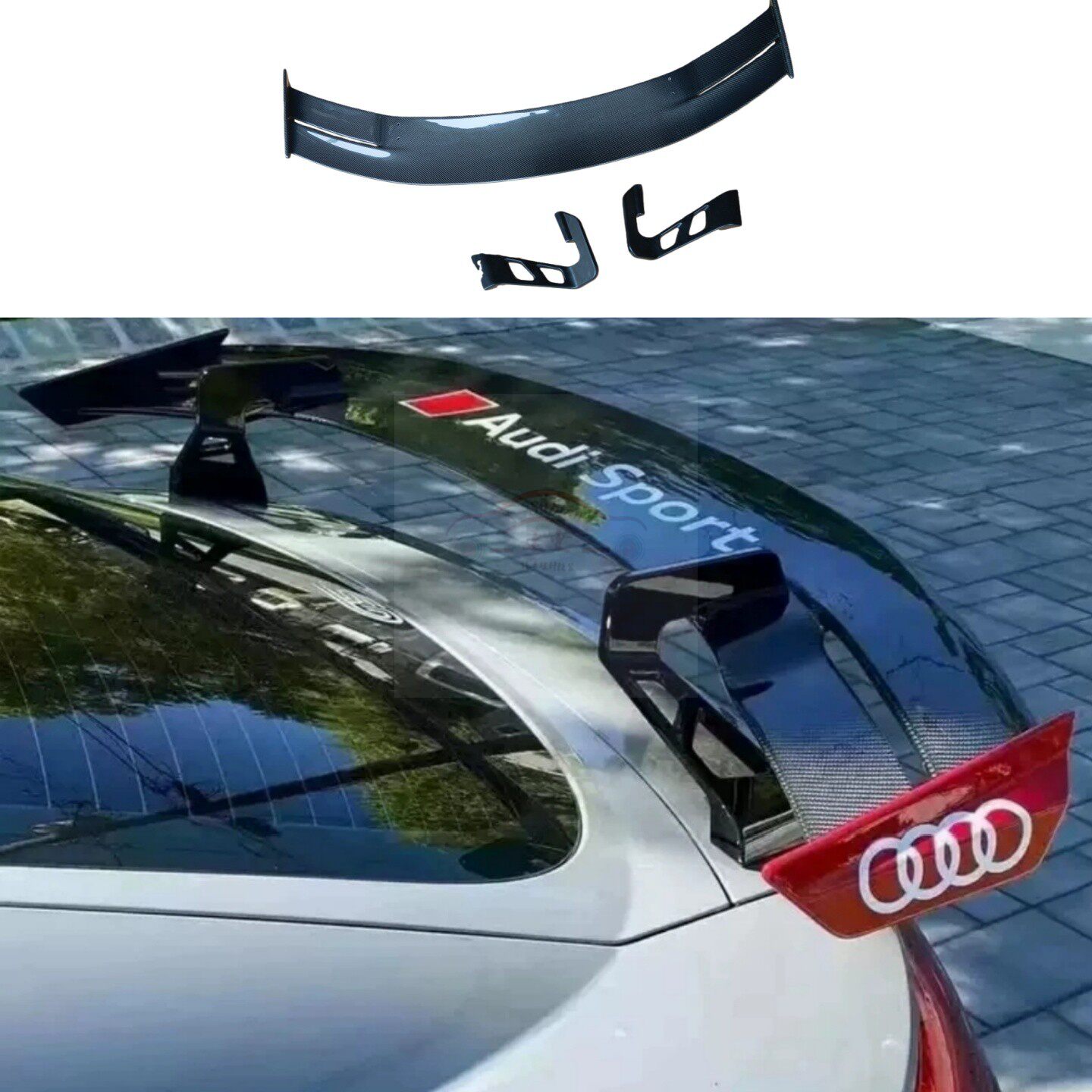 奥迪TT/R8等改装碳纤倒钩尾翼