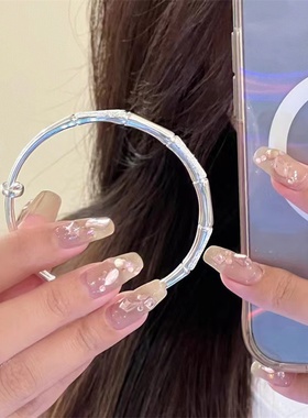 2繁花似锦银手镯女手镯镯子送老婆妈妈礼物ins3