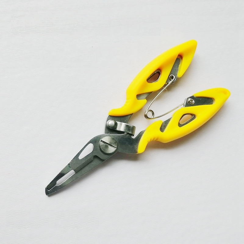 路亚钳多功能迷你弯嘴不锈钢钓鱼钳鱼线剪便携垂钓控鱼压铅摘钩钳