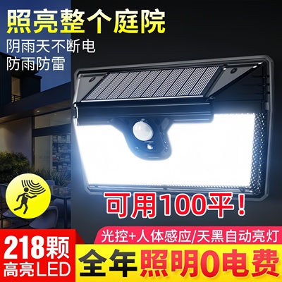 2025新款太阳能户外壁灯照100平