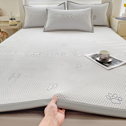 定制A类冰豆豆凉席夏季清凉冰丝席定制大尺寸150X200X230单件席子