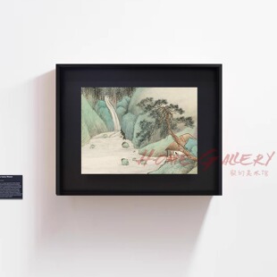吴谷祥丨林泉闲居 新中式山水古画小众装饰画禅意宋式美学挂画