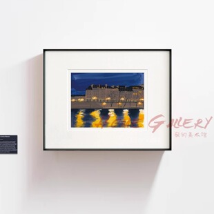 The Seine by Night 复刻版画小众装饰画现代简约艺术高级挂画