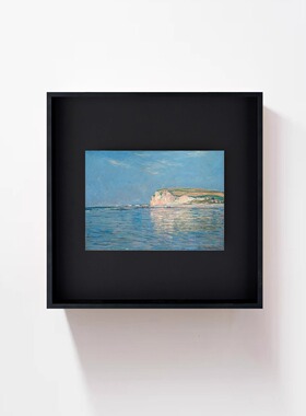 莫奈丨Low Tide at Pourville 版画小众装饰挂画现代简约艺术高级