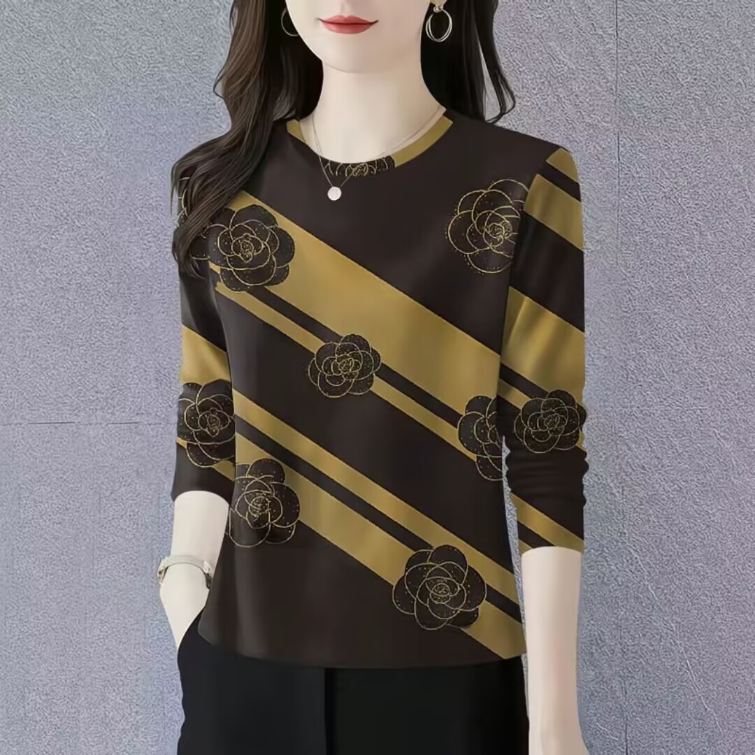 时尚妈妈装遮肚洋气T恤衫