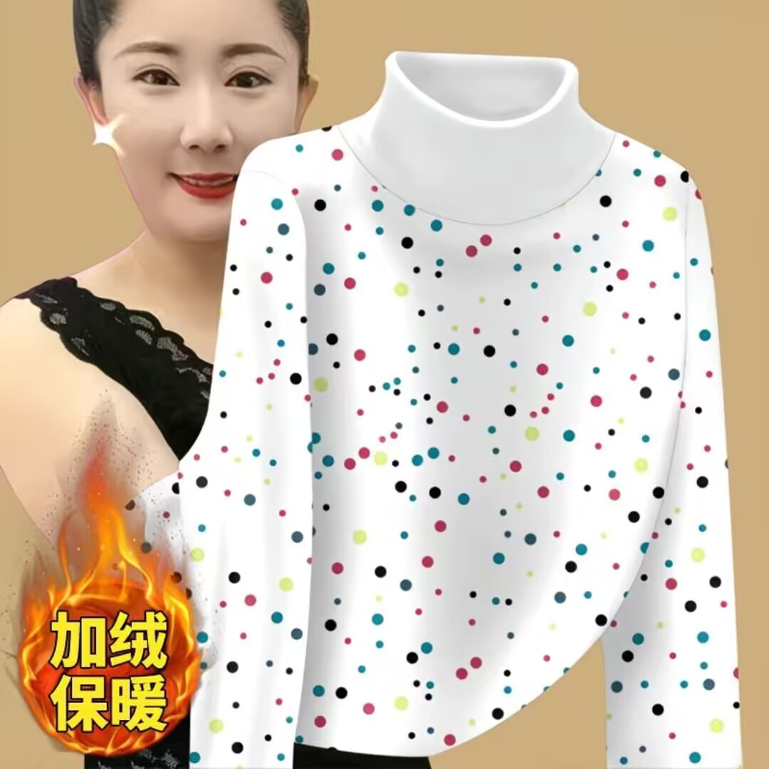 新品2025秋冬爆款T恤打底衫时尚洋气女装保暖上衣德绒半高领长袖