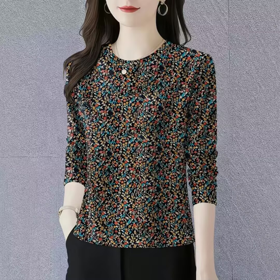 时尚妈妈装遮肚洋气T恤衫