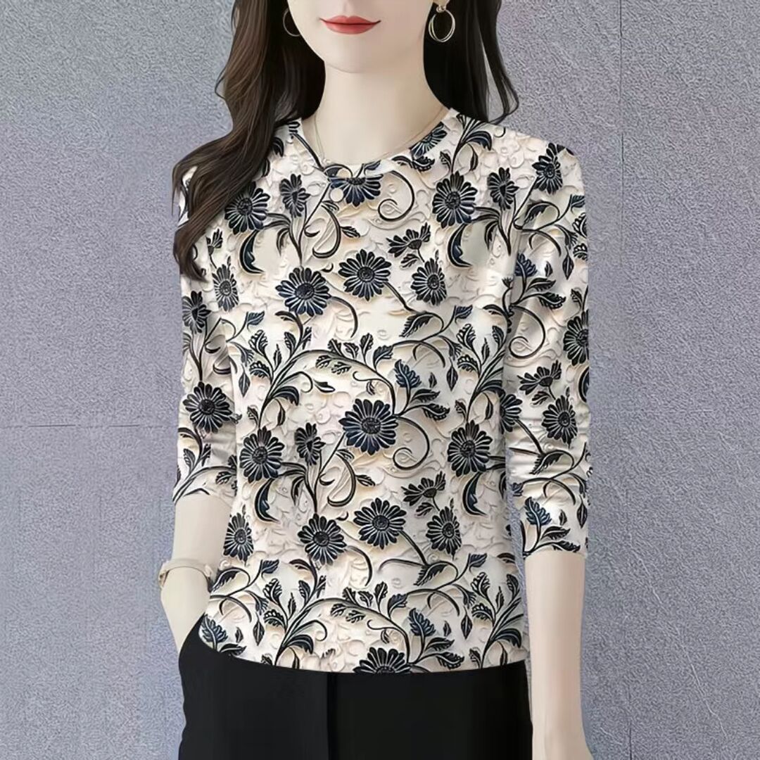 时尚妈妈装遮肚洋气T恤衫