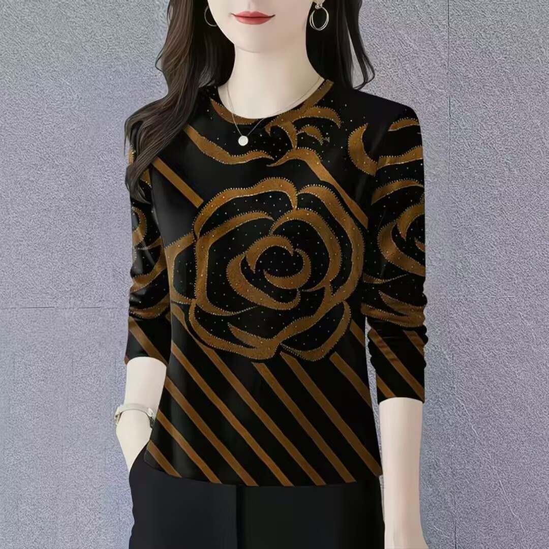 时尚妈妈装遮肚洋气T恤衫