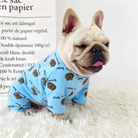 Bago Fad четырех ножной одежды с бархатом Pure Cotton Elastic Soft Puppy Bulldog Fat Dog Одежда четвероногой