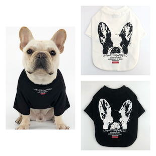 法斗衣服 巴哥衣服 狗狗衣服纯棉柔软弹力巴哥法斗打底衫宠物衣服