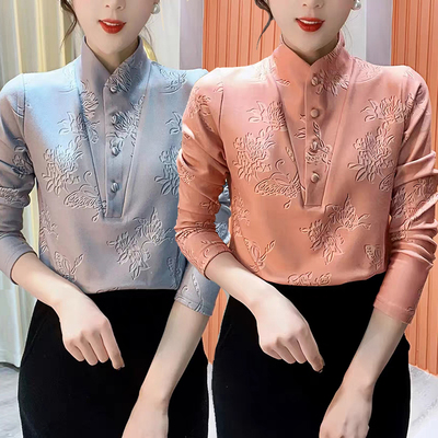 大码加厚打底衫女长袖内搭可外穿洋气小衫秋冬加绒保暖显瘦上衣