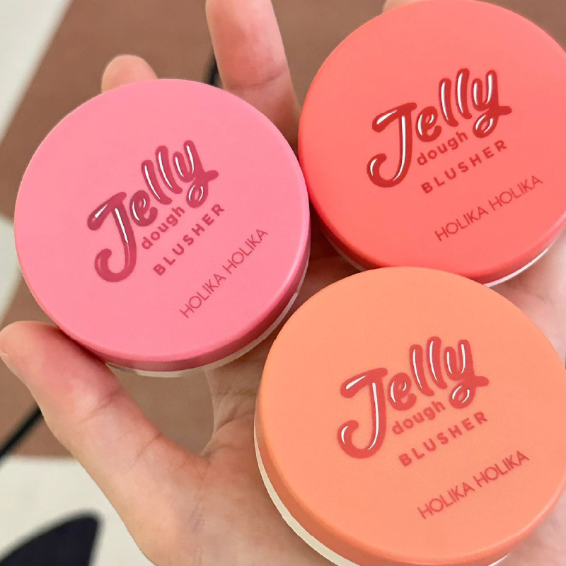 韩国holika jelly果冻腮红膏奶油小鲜肉包安利土豆泥质地05杏仁女