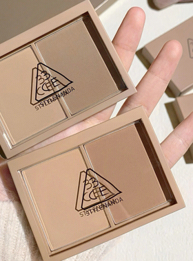 3ce修容盘ash brown阴影自然灰棕色鼻影双色高光一体盘新手三熹玉