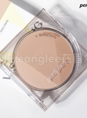 韩国peripera菲丽菲拉三色修容高光眼影一体盘哑光鼻影侧影阴影粉