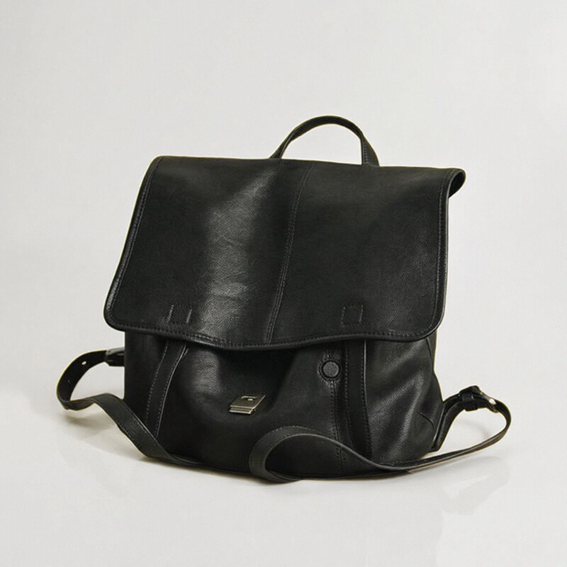 植鞣羊皮信使双肩包男女通用旅行