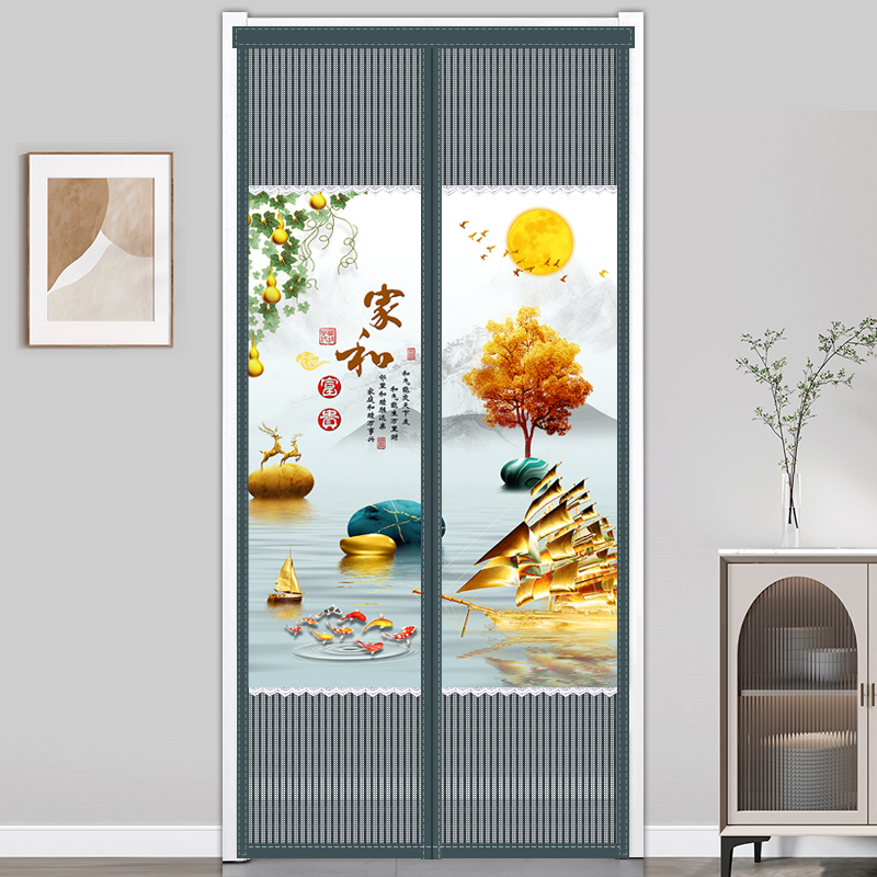 防蚊门帘防隐私透光不透人入户门