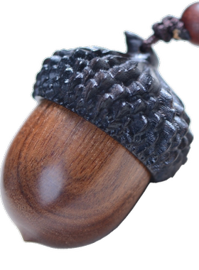 储物小药瓶橡果刻字纪念乳牙吊坠