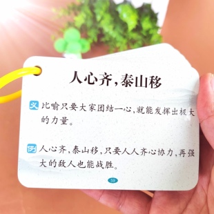 文学常识常用俗语歇后语卡片儿童早教启蒙益智卡片一二三年级小学知识积累随身记忆手卡知识积累大全小学生语文基础训练知识学习卡