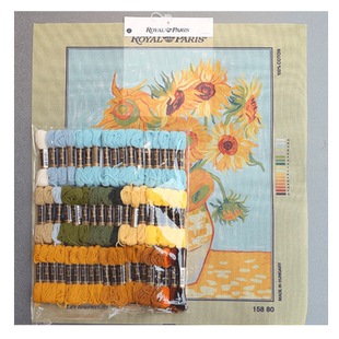 羊毛毯绣材料包 刺绣线 向日葵 孔雀 DIY 德国安卡Anchor羊毛绣线