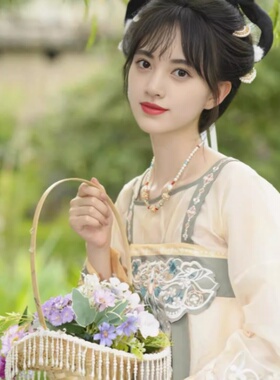 汉服摄影道具花篮新古典舞蹈古风流苏手提竹编篮广场舞花篮子