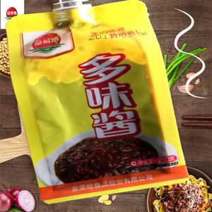 金菜地袋装大豆辣椒芝麻多味酱 调味炸酱面酱 马鞍山黄池特产包邮