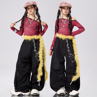 女童爵士舞服装潮酷时髦少儿jazz街舞演出服女团走秀酷辣元旦表演