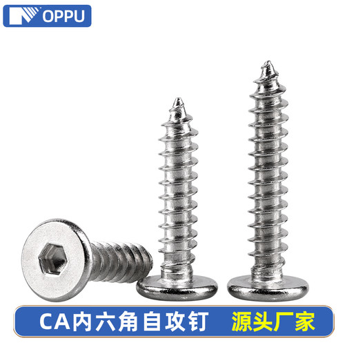304不锈钢CA平头内六角自攻螺丝
