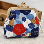 布艺口金包零钱包化妆包送女友闺蜜礼物可爱卡通小众 成品