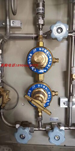 丹阳氧气减压器YQY-11型管路双级式大流量减压阀全铜减压表YQJ-11