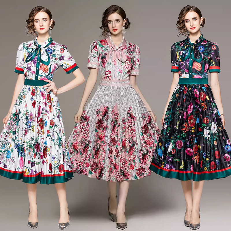 法式英伦风彩色大码长袖衬衫连衣裙田园小个子时尚过膝短袖中长裙