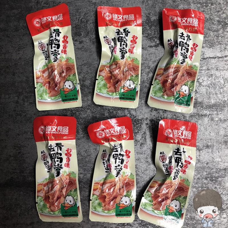 温州特产零食品修文小包装去骨鸭掌散称500g美味小吃无骨鸭爪鸭脚 零食/坚果/特产 鸭肉零食 原图主图