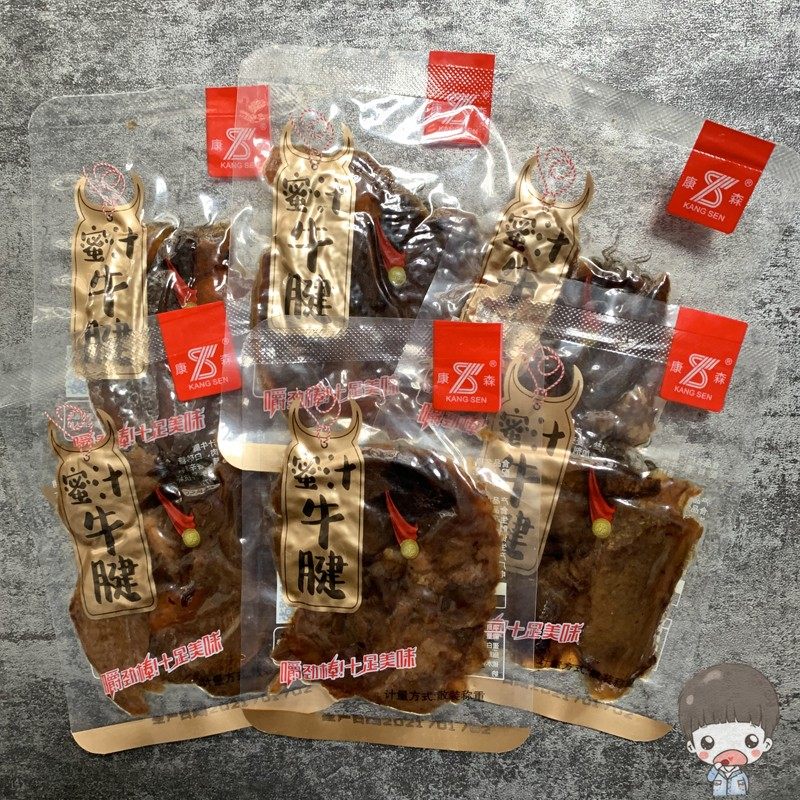温州特产康森蜜汁牛腱子肉真空包装独立小包装散装手工牛肉干即食