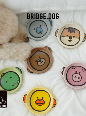 克拉宠物の韩国进口Bridge.dog BD宠物碗神奇动物系列猫碗双耳碗