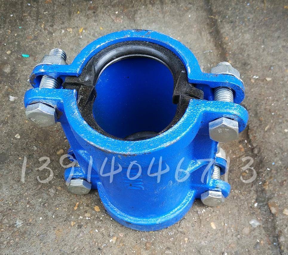 抢修器 直管水管补漏器 铁管道快速接头哈夫节抱箍dn25 50 65铸铁