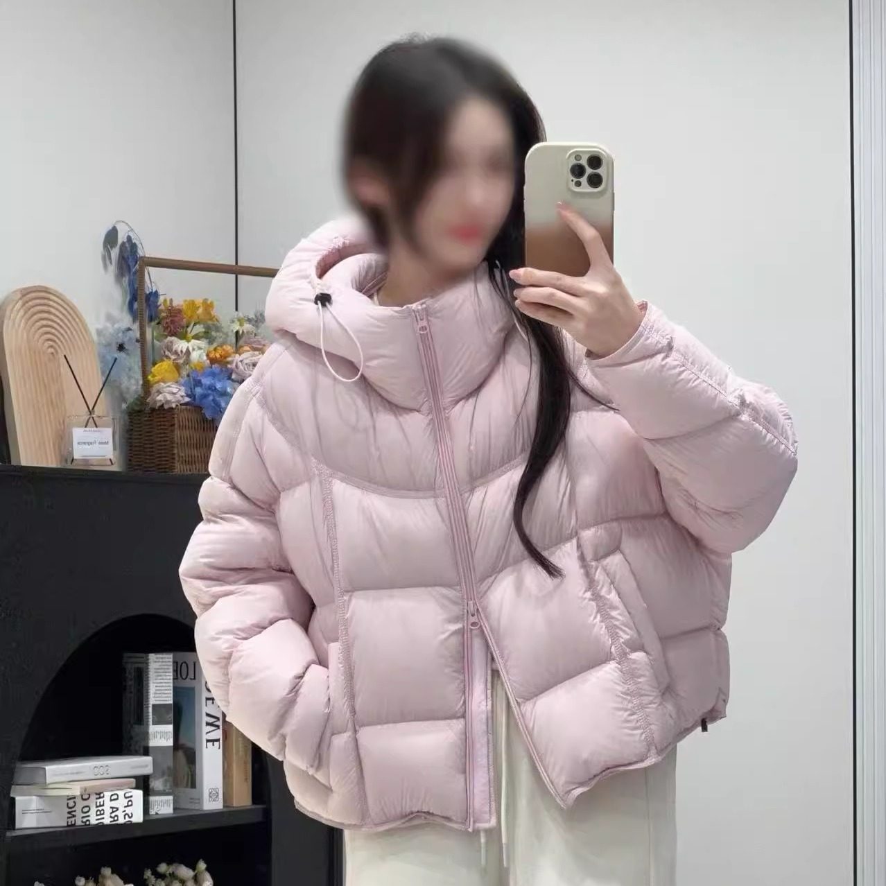 商场云朵泡芙连帽羽绒服女短款2025冬季新款超好看的90白鸭绒外套,女装/女士精品,羽绒服,淘宝优惠券,粉丝福利购,淘宝优惠卷