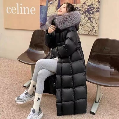 5.0极寒黑金八格半鹅绒羽绒服