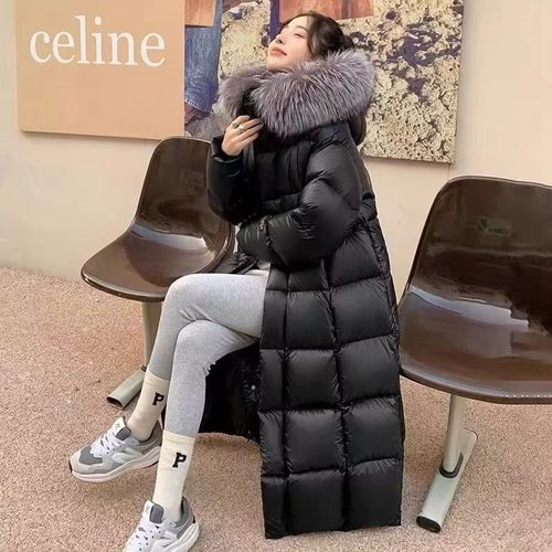 5.0极寒黑金八格半鹅绒羽绒服