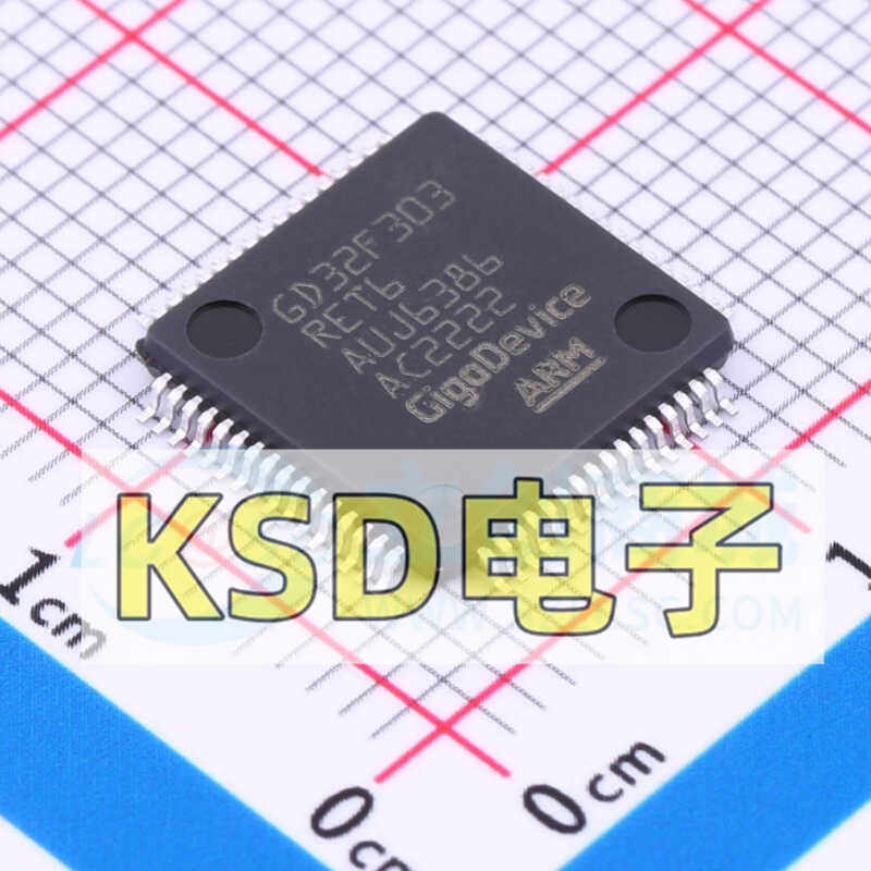 原装GD32F303RET6 LQFP-64 ARM Cortex-M4 32位微控制器-MCU芯片